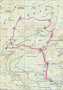 Mapa de la ruta